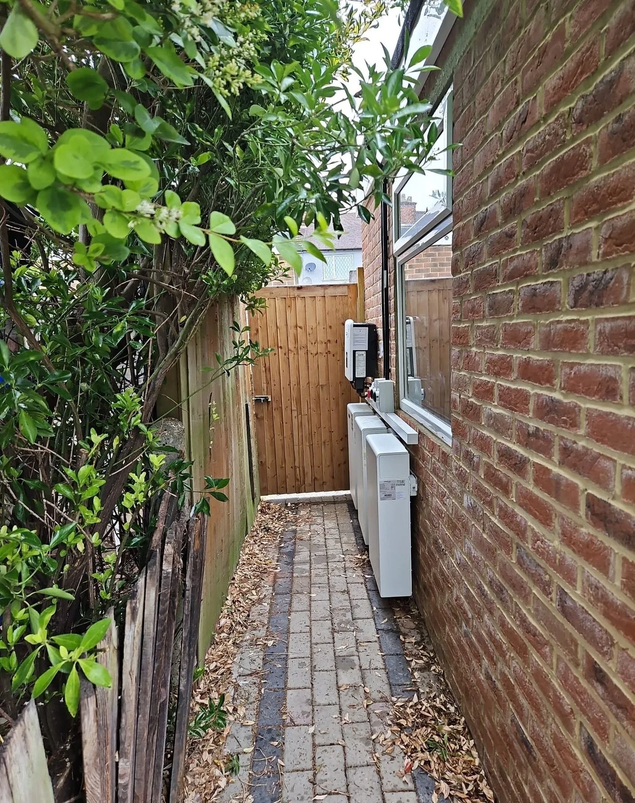 Alleyway inverter mounting backboard in Harrow