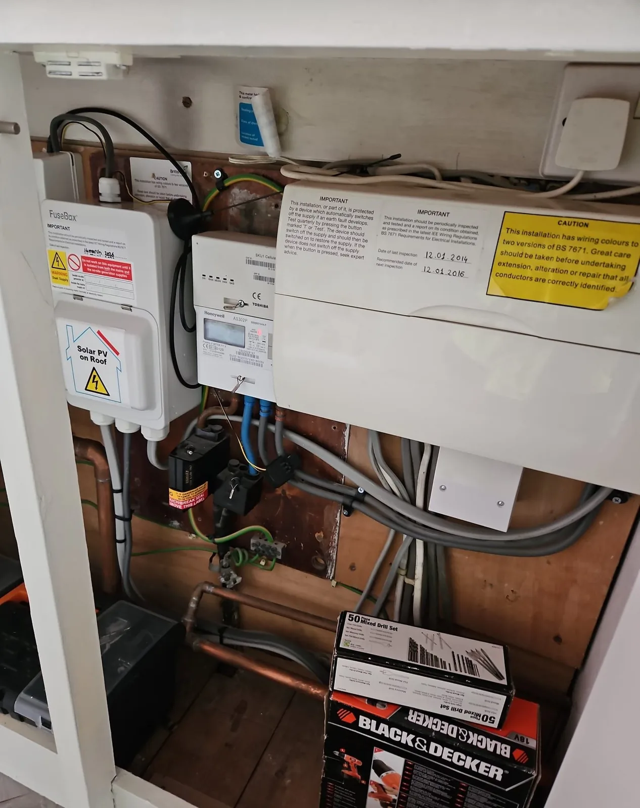 Dedicated solar electrical distribution board in Harrow